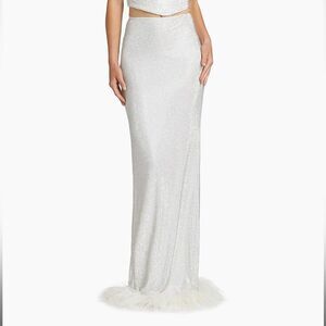 Bronx & Banco Maraya Blanc crystal rhinestone Skirt size XS NWT